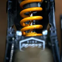 Dettaglio ammortizzatore bici